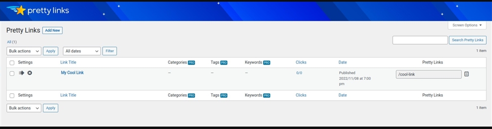 pretty links cxcym